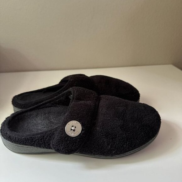Womens Vionic slippers - Size 10 Black - Picture 2 of 5